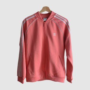 Adidas Originals Track Jacket – Coral, Size L, Classic 3-Stripes Design